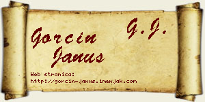 Gorčin Janus vizit kartica